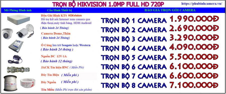 bảng báo giá lắp đặt camera hikvision1.0