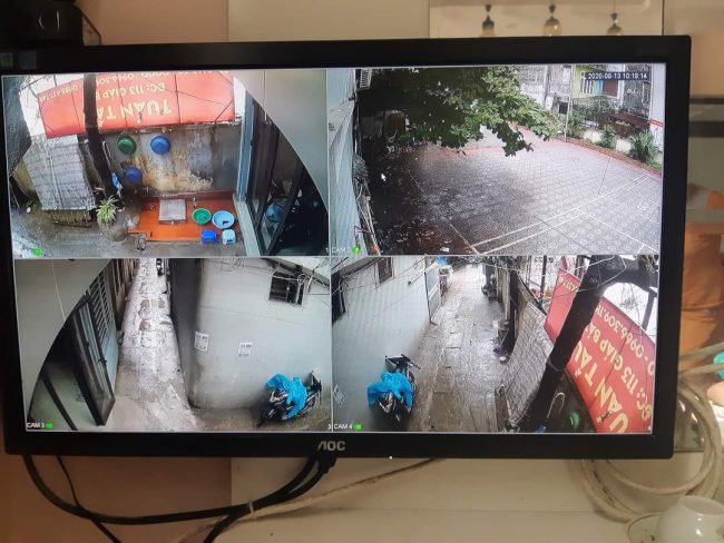 hình ảnh demo bộ camera dahua 2.0 lắp đặt camera Hai Bà Trưng 