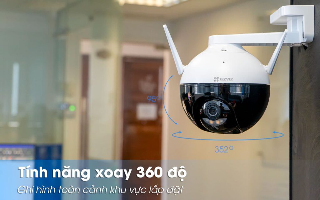 camera Ezviz C8W 4MP xoay 360 độ